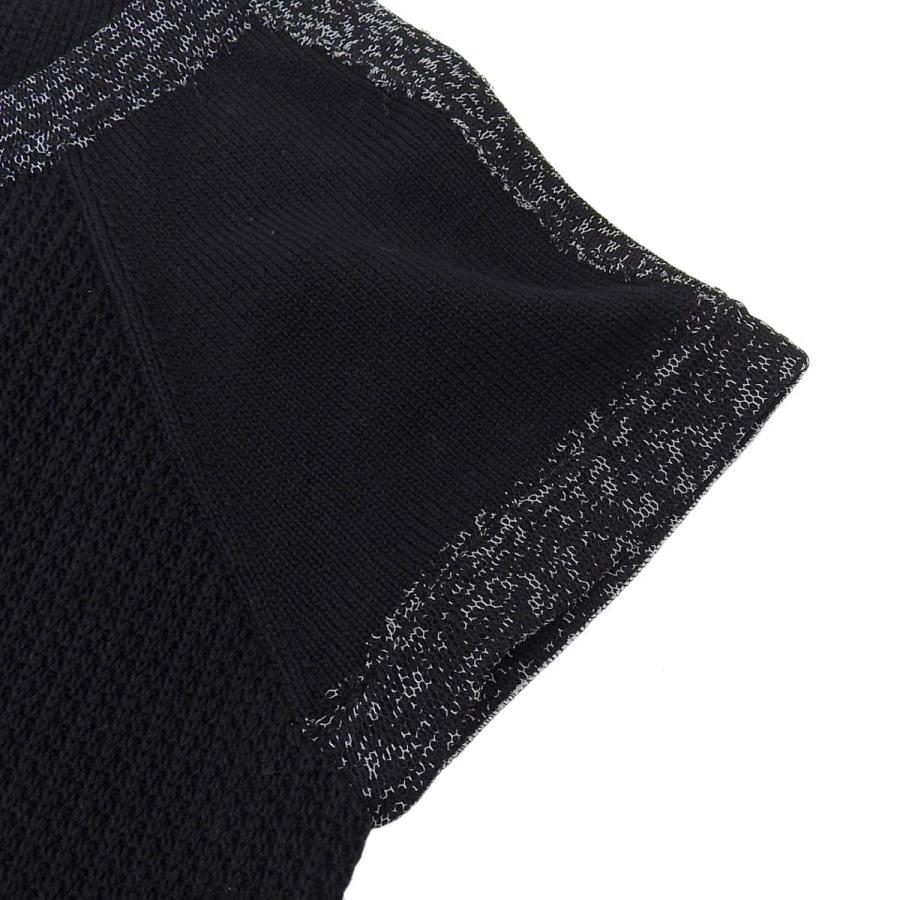CHANEL（シャネル） ニットワンピース 半袖 コットン ブラック 38