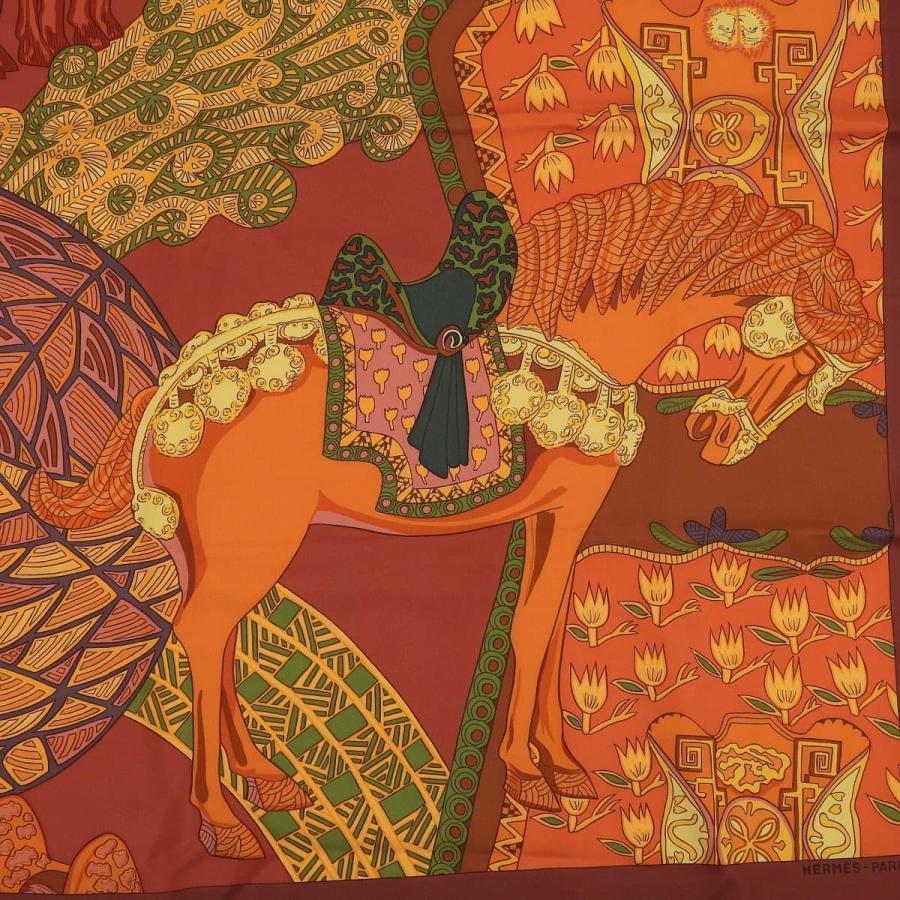 HERMÈS カレ90 アート・デ・ステップス スカーフ HERMES（エルメス） カレ90 ART des STEPPES ステップ美術 スカーフ