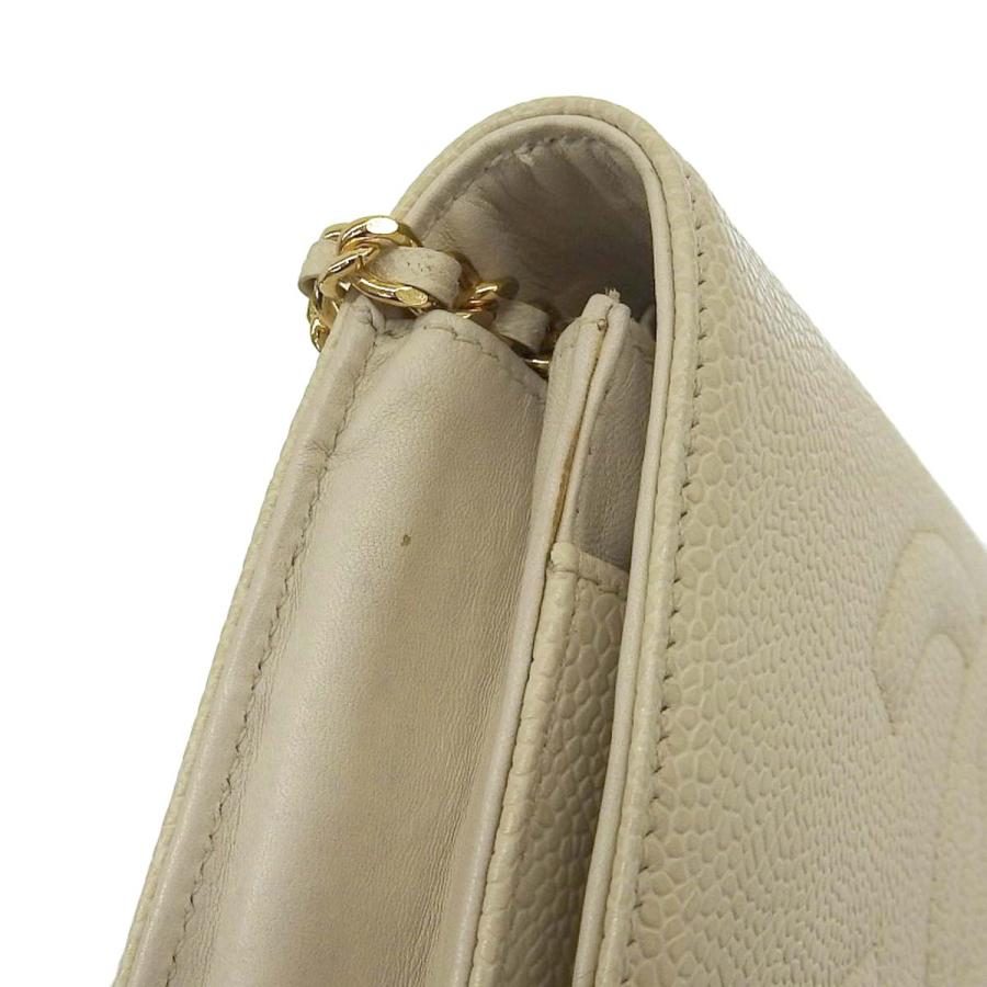 キャビアスキン シャネル CHANEL ココマーク チェーンウォレット