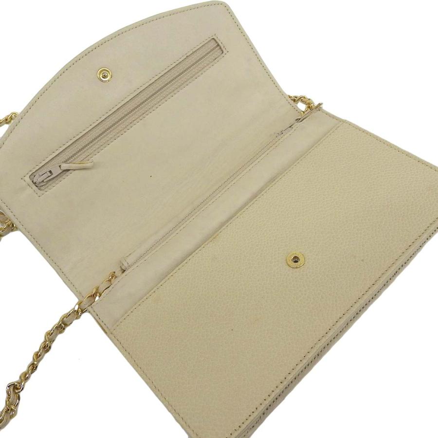 キャビアスキン シャネル CHANEL ココマーク チェーンウォレット