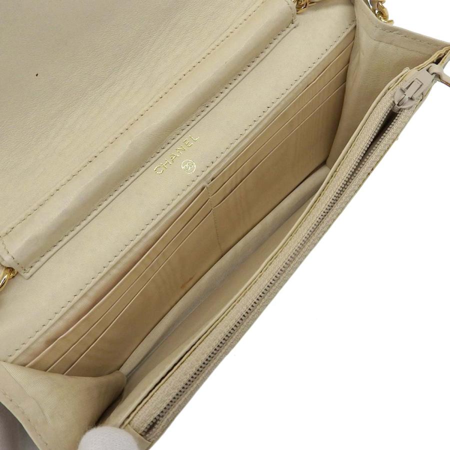 キャビアスキン シャネル CHANEL ココマーク チェーンウォレット