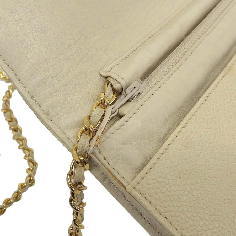 キャビアスキン シャネル CHANEL ココマーク チェーンウォレット