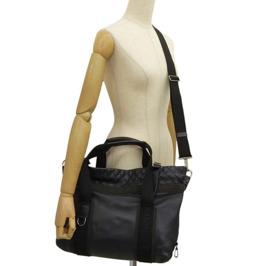 シャネルCHANELスポーツシリーズ　ブラック ボストン　ショルダーバッグ CHANEL シャネル スポーツライン 2WAYバッグ ショルダーバッグ
