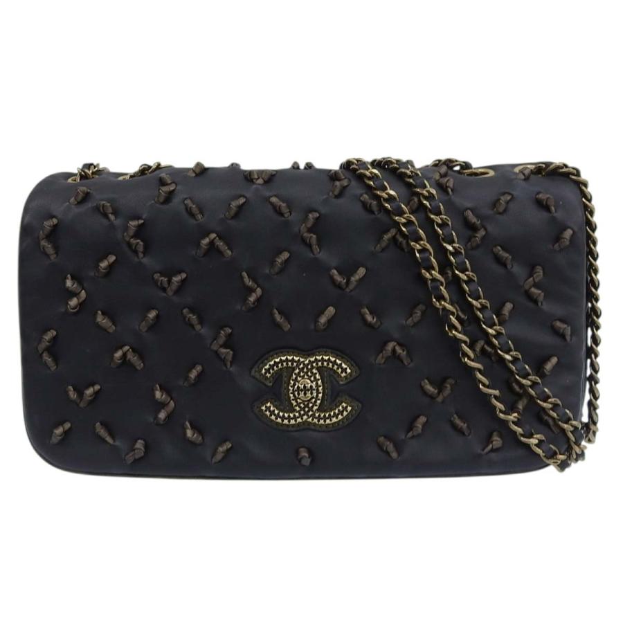 レア　CHANEL シャネル　チェーンショルダーバッグ　ブラック　ココマーク CHANEL（シャネル） ココマーク ダブルチェーン ショルダーバッグ