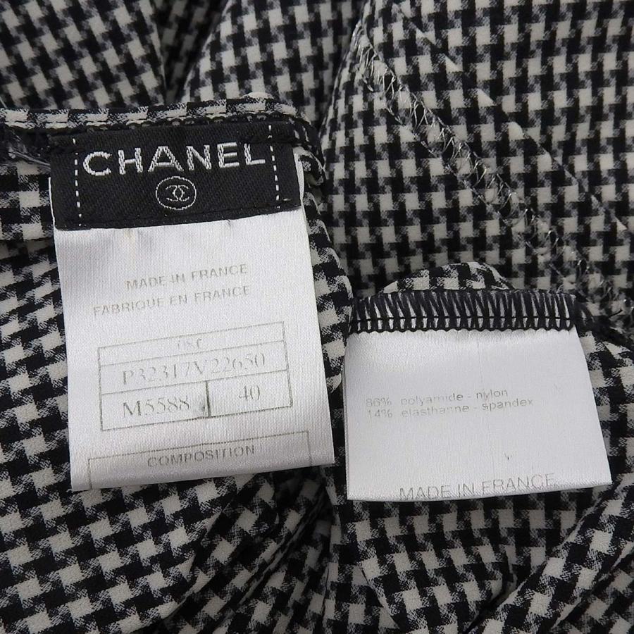 CHANEL（シャネル） チェック柄 ココマーク ノースリーブ チュニック 