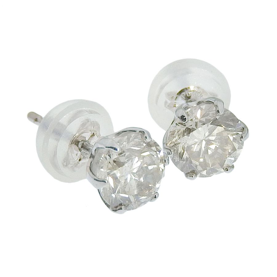 Pt900 プラチナ ダイヤモンド 0.50ct ピアス 一粒ダイヤモンドピアス 