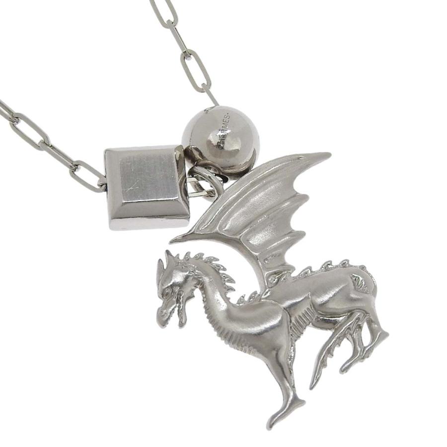 HERMES（エルメス） タリスマン ドラゴンモチーフ ロングネックレス