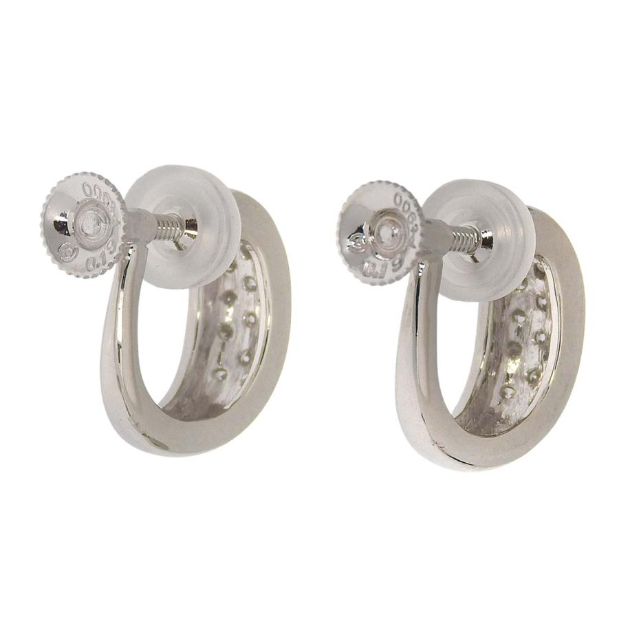 TASAKI（タサキ） ループ イヤリング PT900 プラチナ ダイヤモンド 