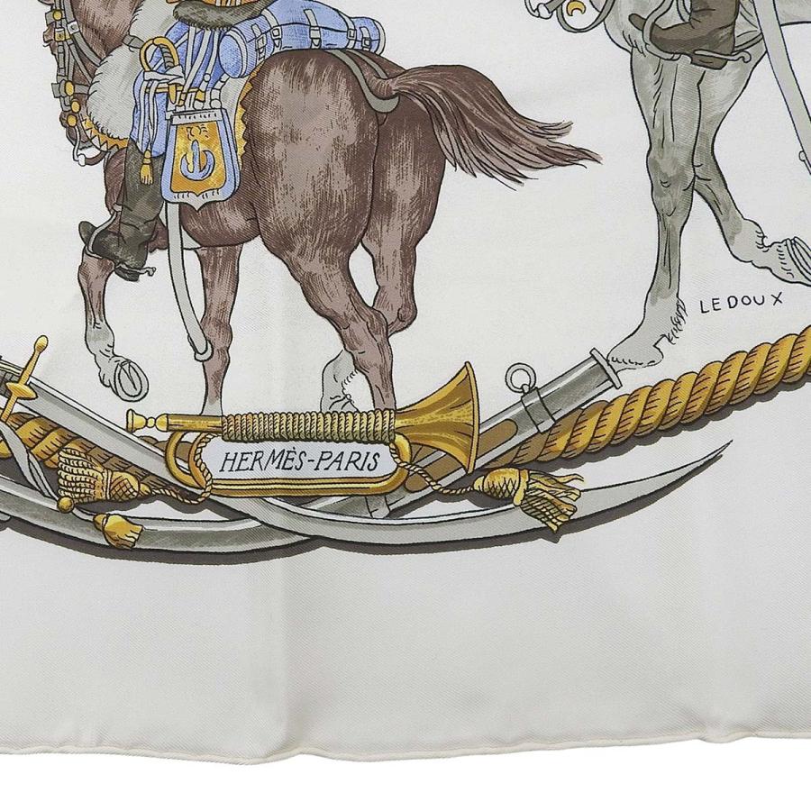 HERMES スカーフ 『海と騎兵隊』 HERMES（エルメス） カレ90 MARINE ET CAVALERIE 海と騎兵隊 スカーフ
