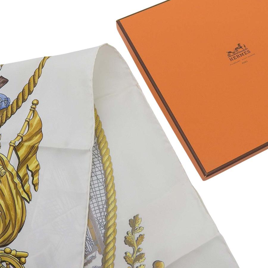 HERMES（エルメス） カレ90 MARINE ET CAVALERIE 海と騎兵隊 スカーフ