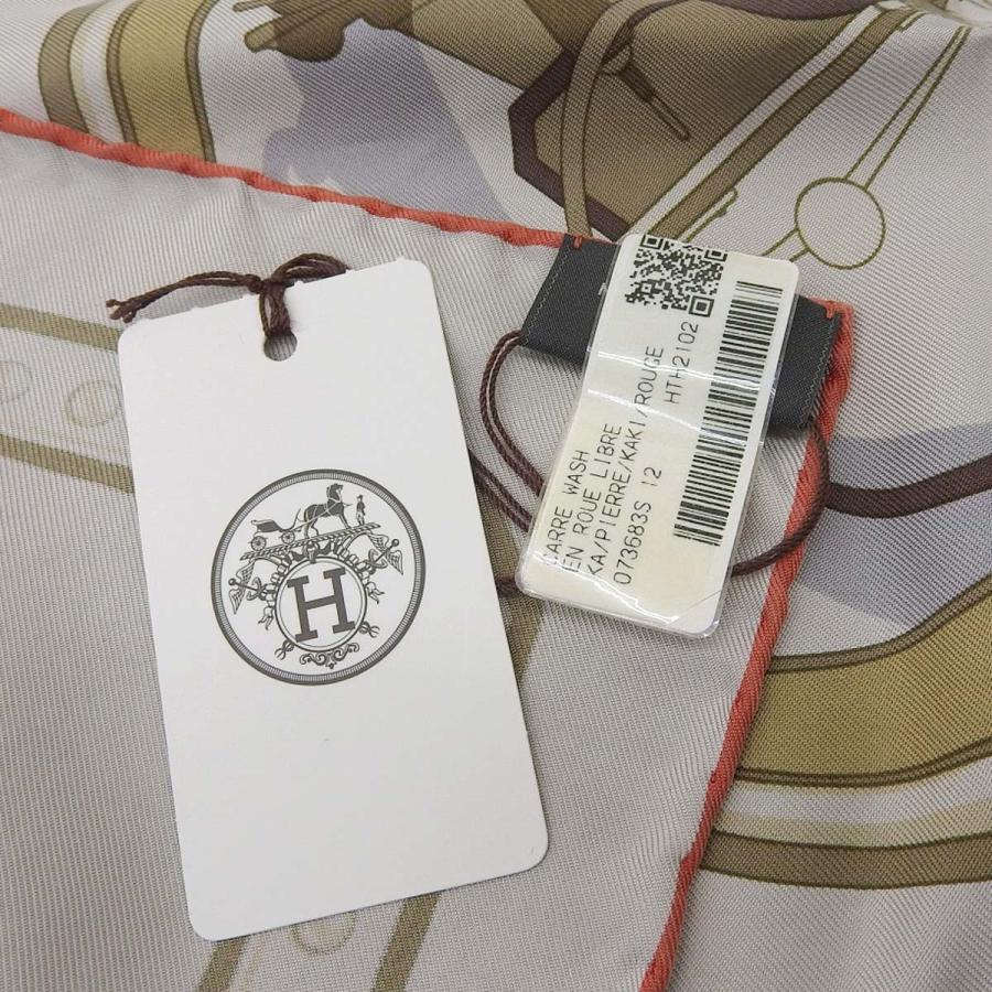 HERMES（エルメス） カレウォッシュ90 EN ROUE LIBRE 自由への車輪