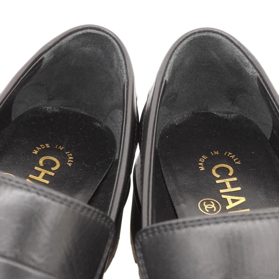 CHANEL（シャネル） ココマーク ローファー 36C レザー ブラック