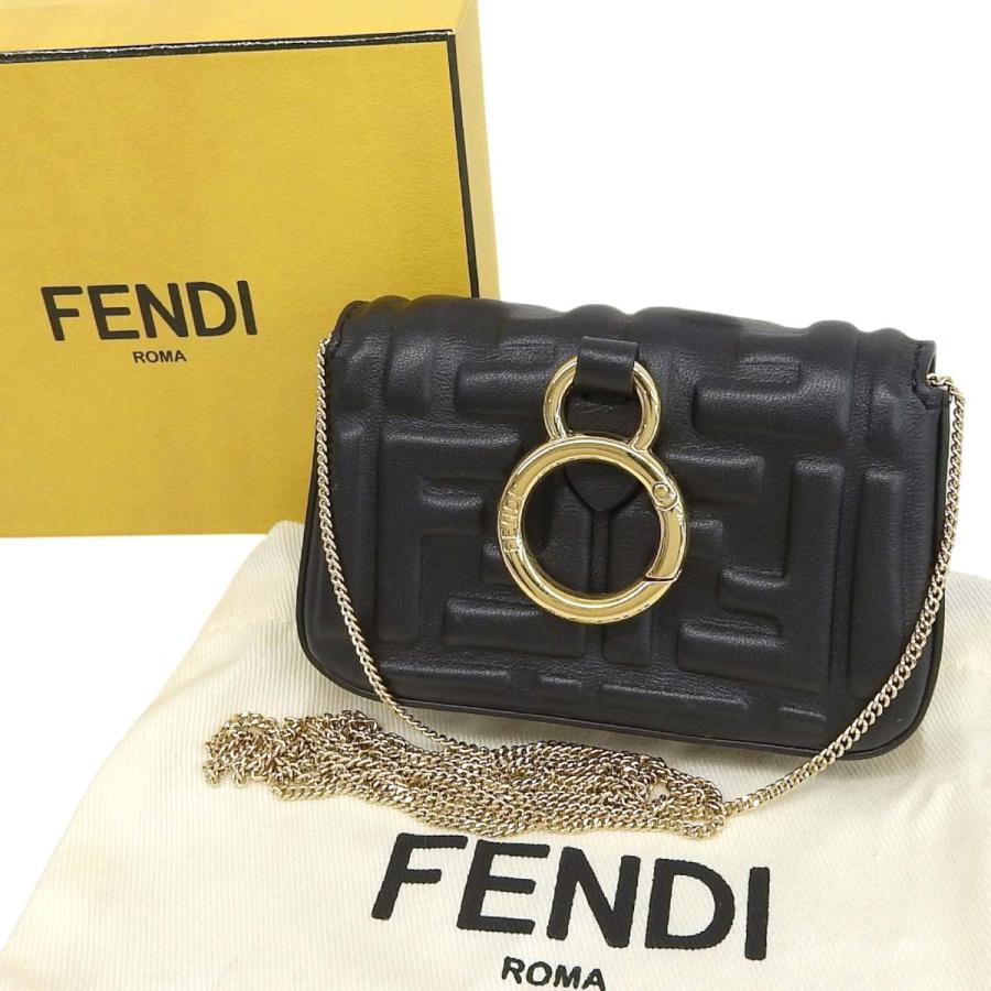 FENDI ミニバッグ型チャーム　ゴールド FENDI（フェンディ） ナノバッケトチャーム ミニバッグ ショルダー