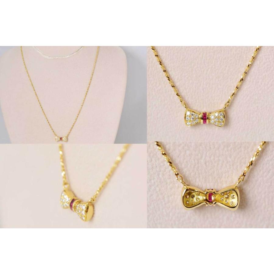 6487☆ニナリッチ Nina Ricci K18YG イエローゴールド ダイヤ