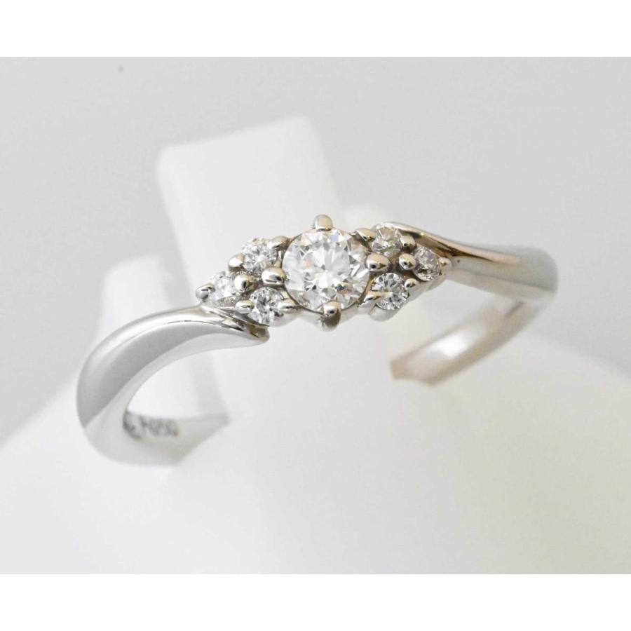 6893☆4℃ ヨンドシー PT950 プラチナ ダイヤリング 8号 レディース