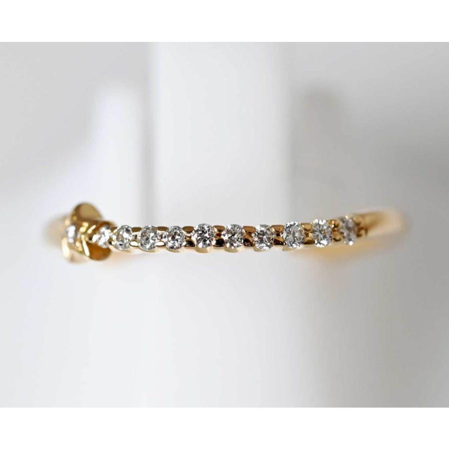 7663☆スタージュエリー K18YG イエローゴールド ダイヤ0.05ct