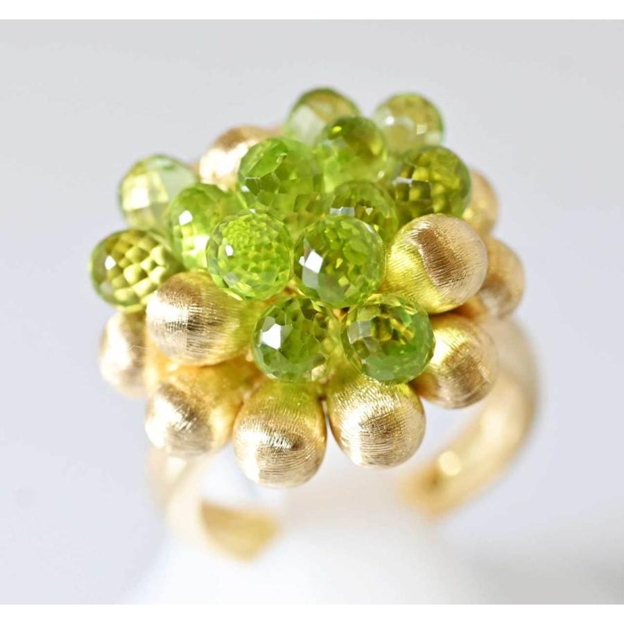 7679☆マルコビチェゴ MARCO BICEGO 750YG ペリドット イエロー  