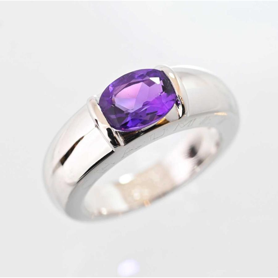 7902☆ショーメ CHAUMET 750WG ホワイトゴールド アメジスト ジョイア
