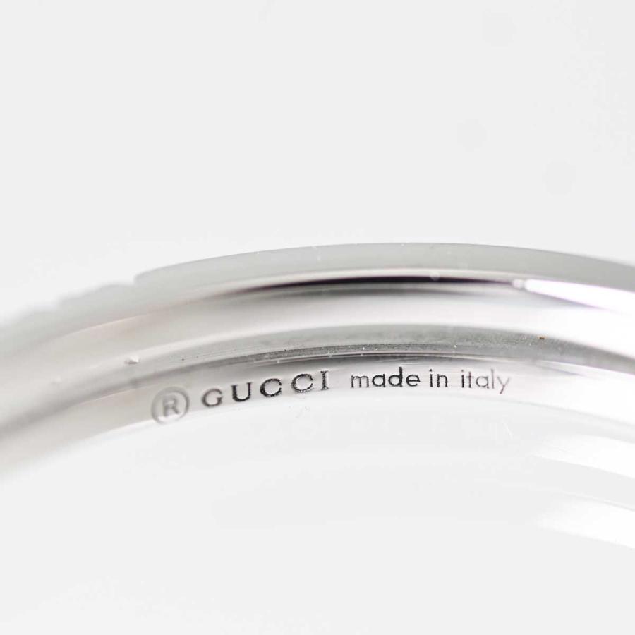 7967☆グッチ GUCCI K１８WG ホワイトゴールド ダイヤ インフィニティ