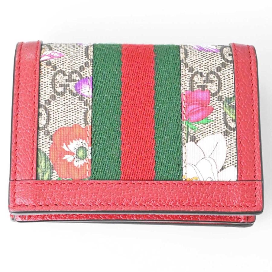 7972☆グッチ GUCCI オフディア GGスプリーム GGフローラ 二つ折り財布 