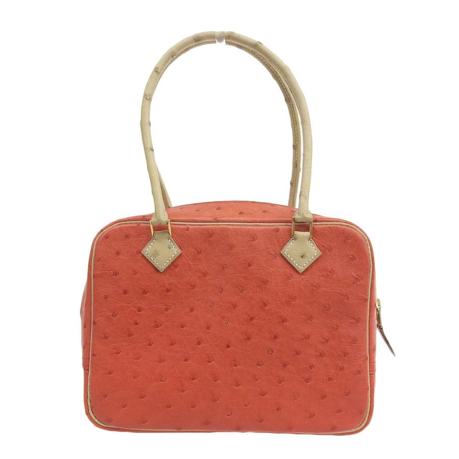 エルメス HERMES ミニプリュム ハンドバッグ バイカラー 