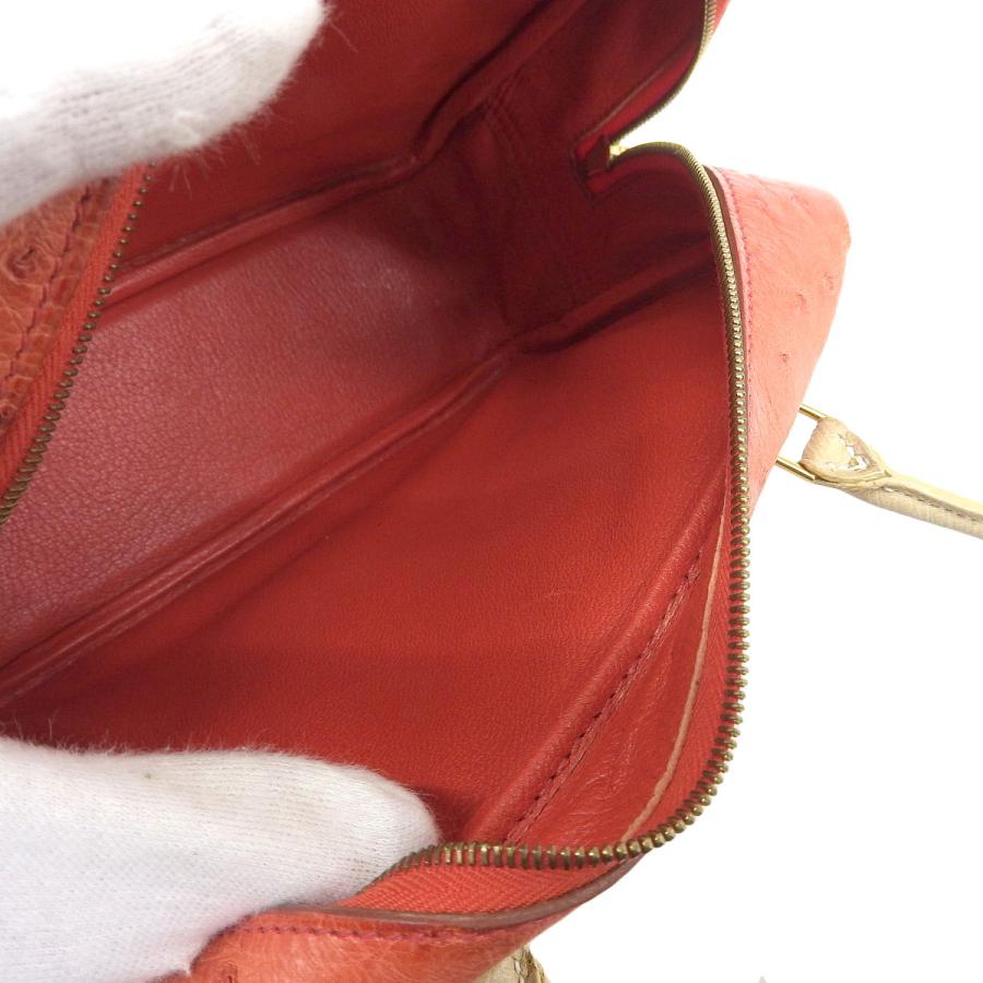 エルメス HERMES ミニプリュム ハンドバッグ バイカラー 