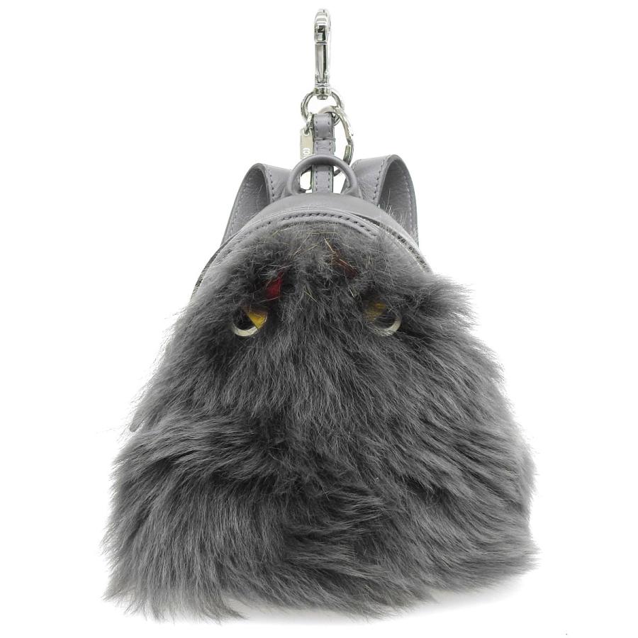 フェンディ FENDI モンスター リュック バッグチャーム レザー×ファー 