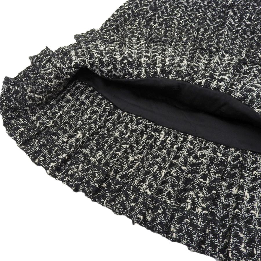 CHANEL シャネル　ツイードスカート　黒　白　ブラック　ホワイト 77460901.jpg