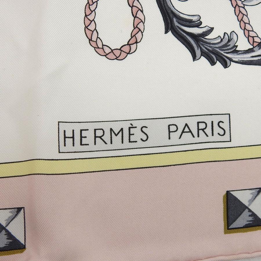 エルメス HERMES カレ90 LES CLES 鍵 スカーフ シルク ピンク エルメス HERMES カレ90 LES CLES 鍵 スカーフ シルク ピンク