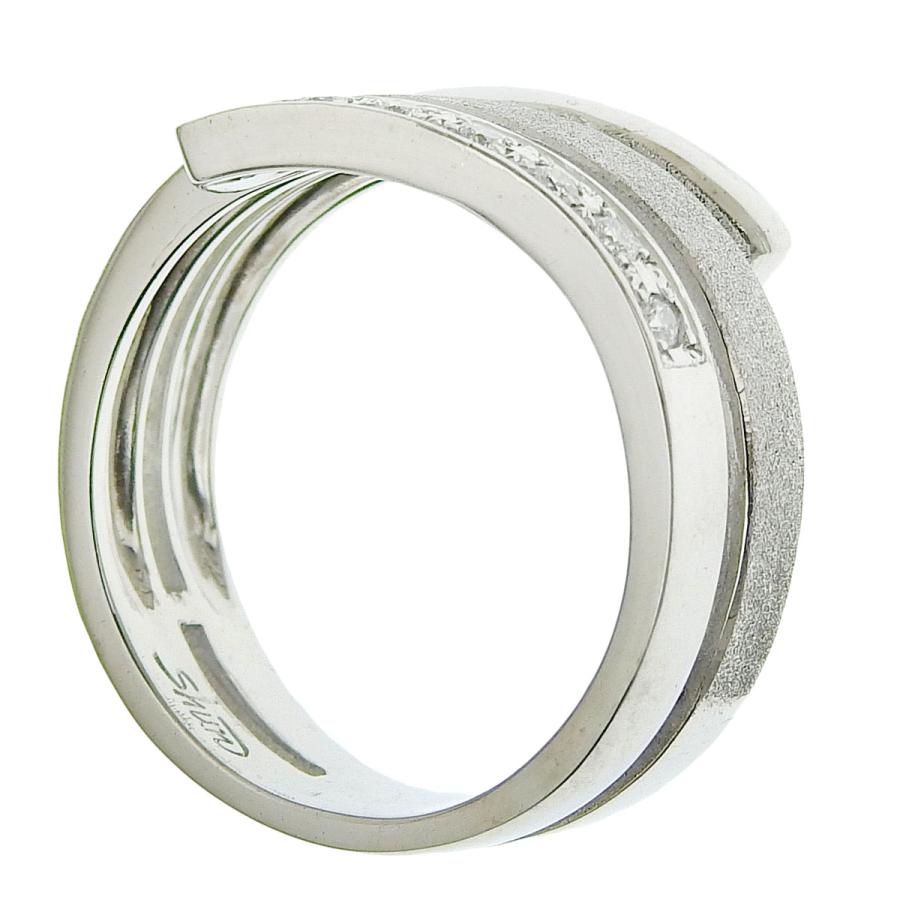 リング　K18 WG 田村俊一デザイン 田村俊一 タムラシュンイチ K18WG ダイヤモンド 0.12ct リング 指輪