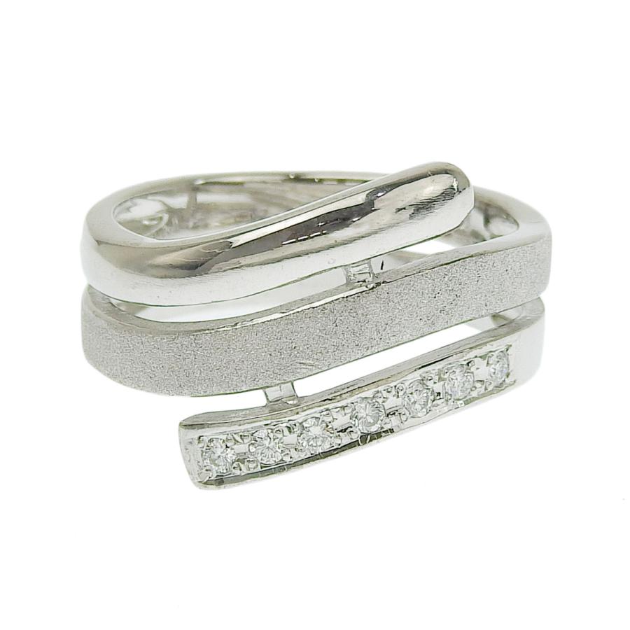 田村俊一 タムラシュンイチ K18WG ダイヤモンド 0.12ct リング 指輪