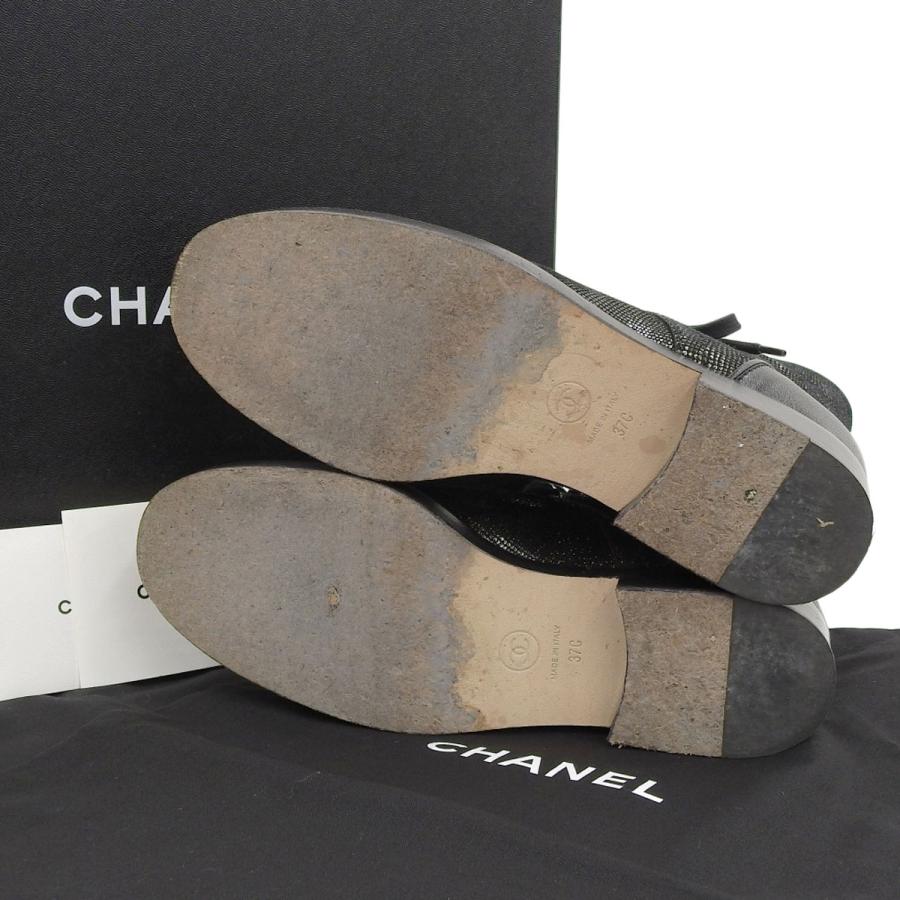 シャネル CHANEL ココマーク ショートブーツ ブラックゴールド 37