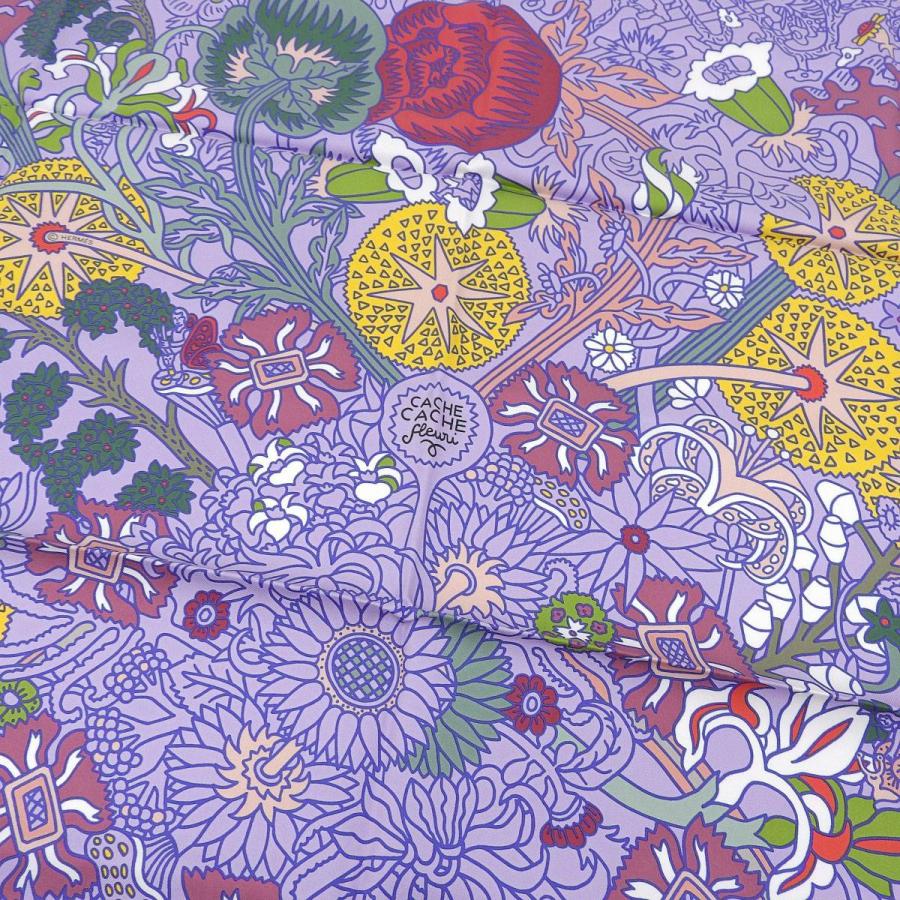 エルメス HERMES スカーフ90 Cache-cache Fleuri カシュ・カシュ