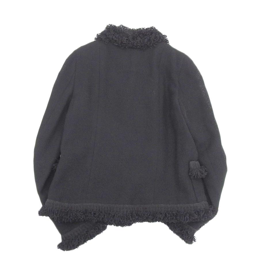 Chanel 00A カシミヤ ジップアップジャケット P16384 ブラック 40 (197364