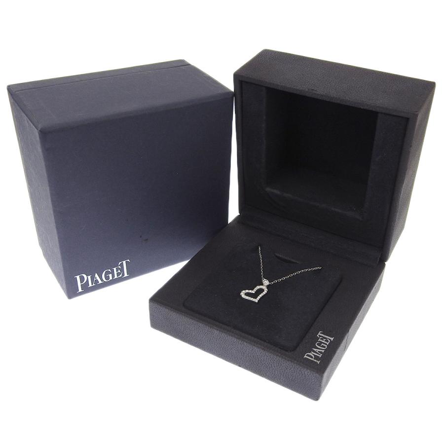 ピアジェ PIAGET ライムライト ハート ネックレス K18WG ダイヤモンド 