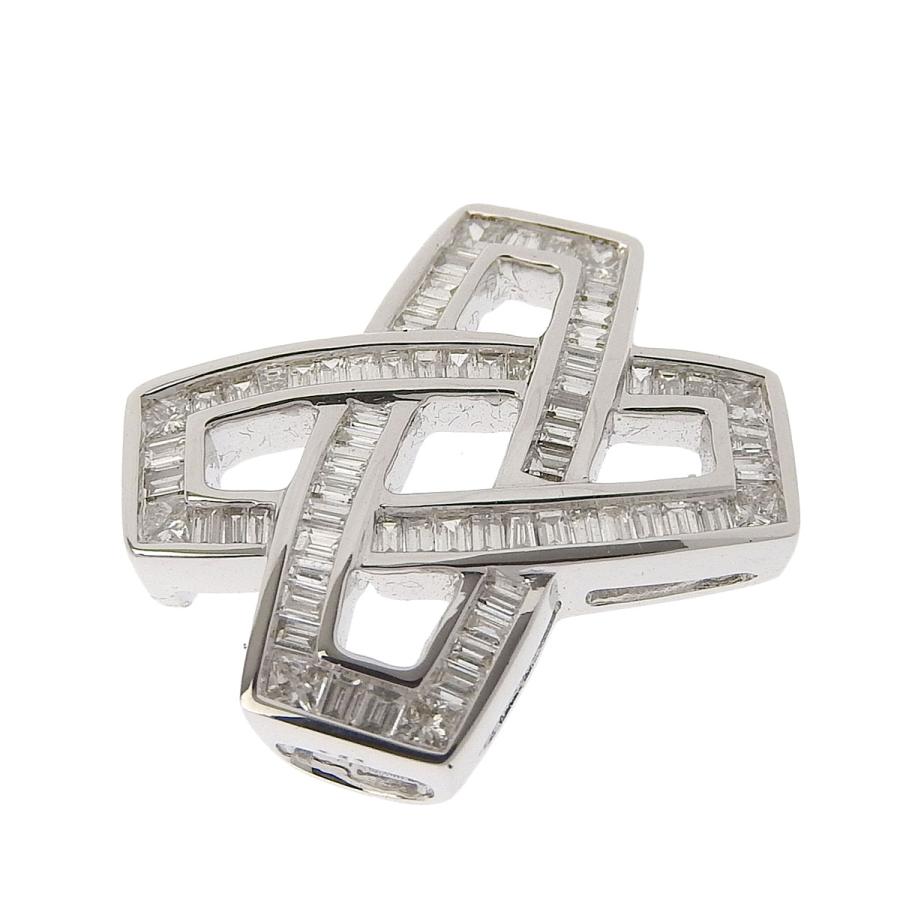 り*め様 ダイヤモンド　k18 k18wg ペンダントヘッド　ペンダントトップ ペンダントトップ K18WG ダイヤモンド 0.90ct レディース 8665