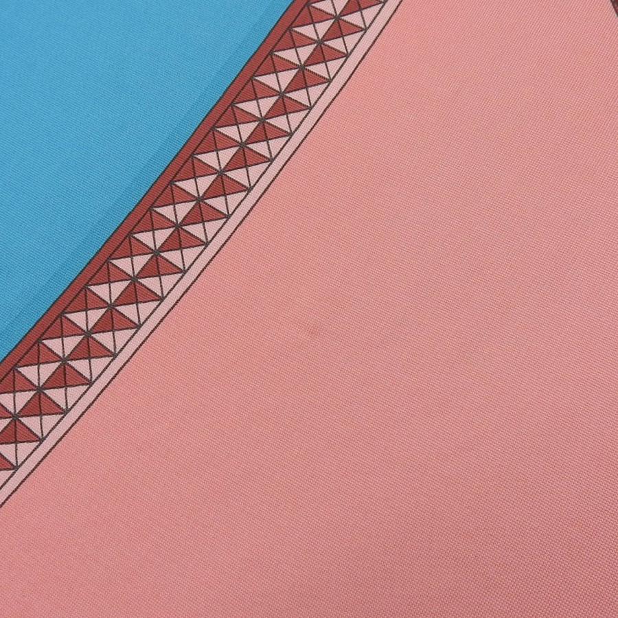 【美品】HERMES スカーフ エルメス HERMES スカーフ 三角 シルクジャージ ピンク系 レディース