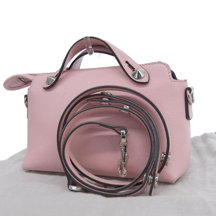 フェンディ FENDI バイザウェイ ミニ 2WAYバック レザー ピンク 