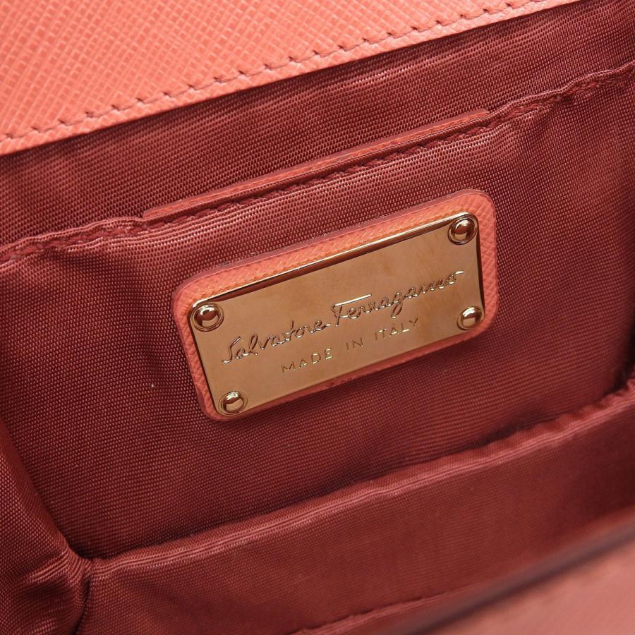 フェラガモ Salvatore Ferragamo ヴァラ リボン チェーンショルダー