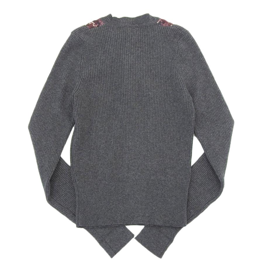 you　CHANEL カシミヤ100% シャネル CHANEL ニット セーター カシミア グレー レッド ホワイト