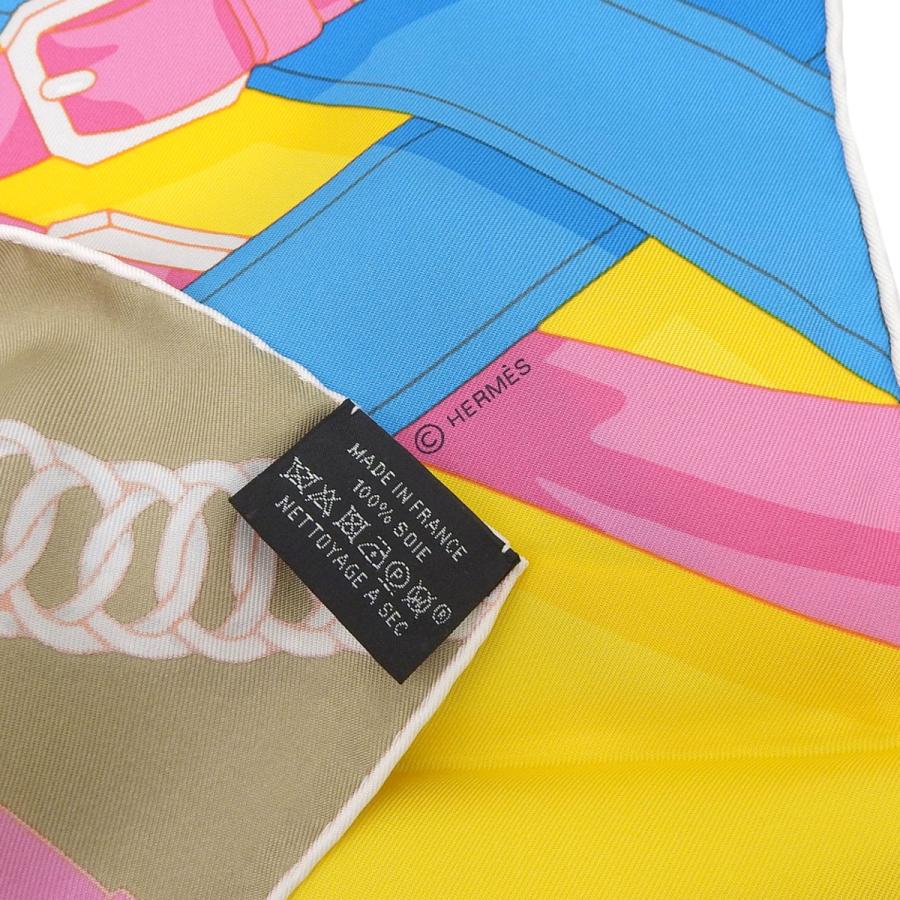 エルメス HERMES カレ90 大調教術 Grand Manege(detail) スカーフ シルク マルチカラー レディース 8791_5