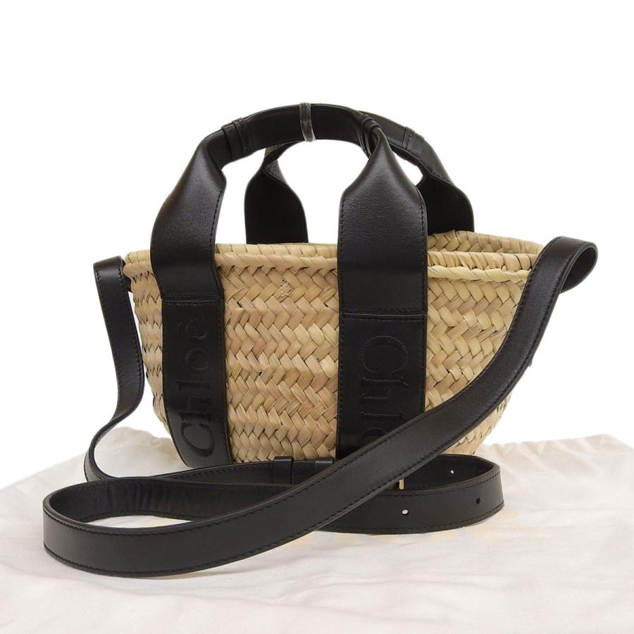 Chloe（クロエ） かごバッグ 2way ハンドバッグ ショルダー ストロー