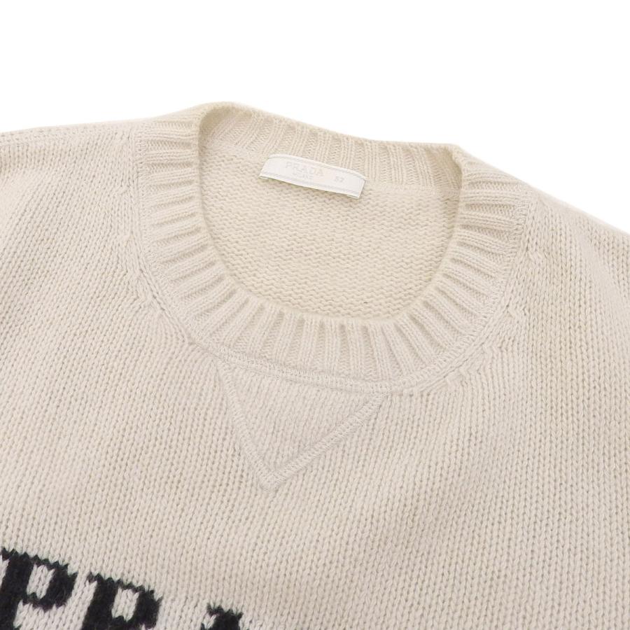PRADA（プラダ） セーター ホワイト カシミヤ ウール ホワイト 52