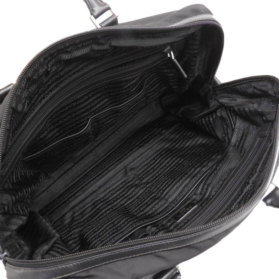 PRADA ビジネスバッグ ブラック ナイロン PRADA（プラダ） ビジネスバッグ 2WAY ナイロン カーフレザー NERO