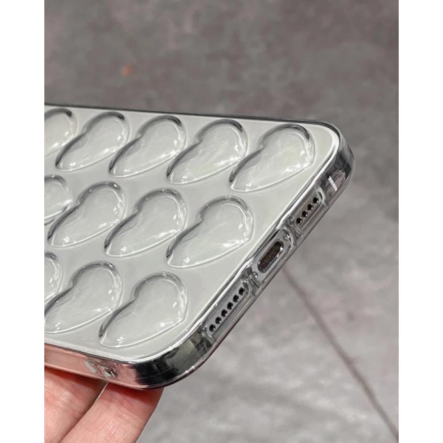 iPhone7/8/SE2/X/11/12/13/14/15 韓国 iPhoneケース シルバー