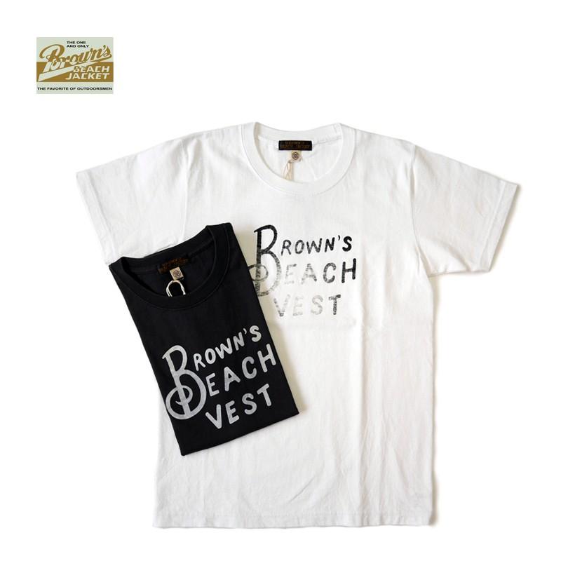 BROWN'S BEACH JACKET ブラウンズビーチジャケット Tシャツ S/S PRINT 