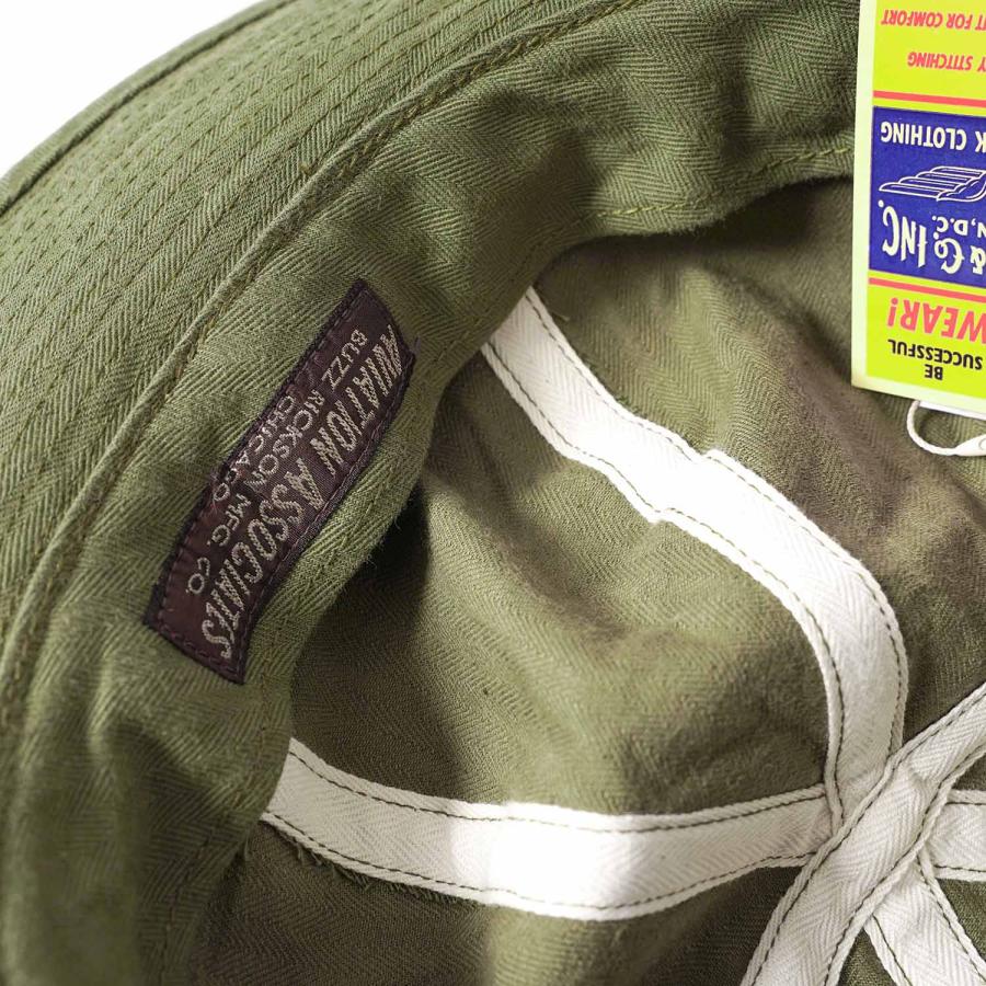 BUZZ RICKSON'S バズリクソンズ 帽子 ハット　"AVIATION ASSOCIATES O.D. HERRINGBONE ARMY HAT"　BR02537 | BUZZ RICKSON'S | 07