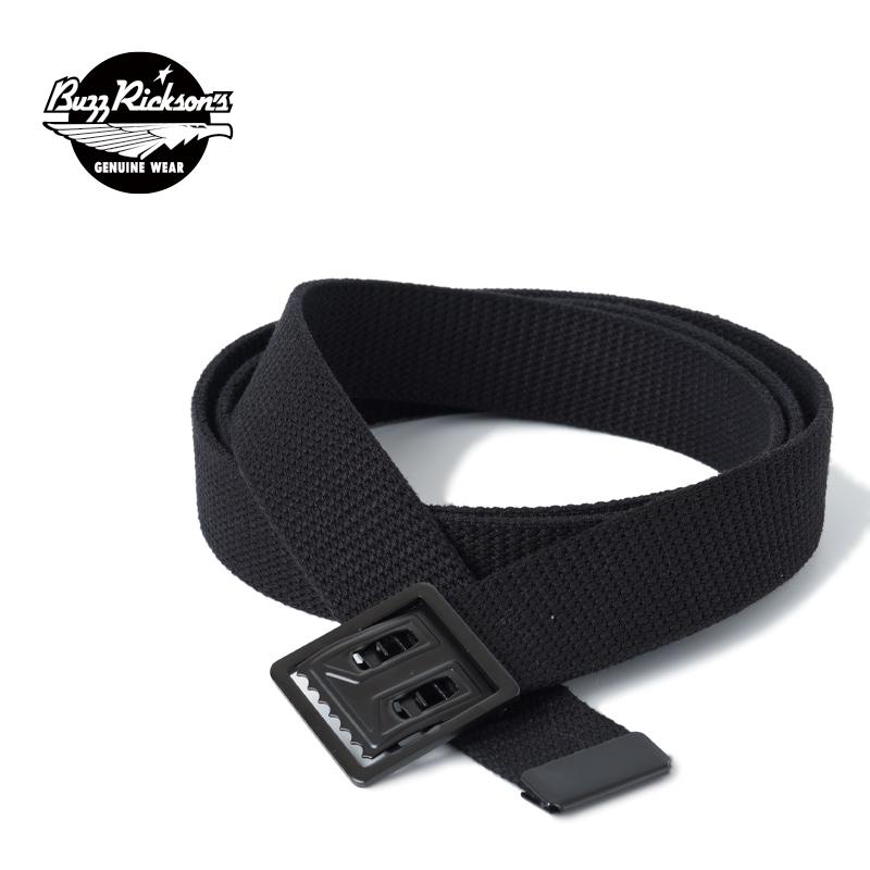 BUZZ RICKSON'S バズリクソンズ ベルト “WILLIAM GIBSON COLLECTION BLACK BELT, WEB, WAIST, EM M-1937” BR02767 | BUZZ RICKSON'S