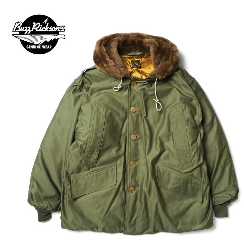 Buzz Rickson B-9 BR15538 サイズ38 Buzz Rickson Type B-9 Flight Down Parka Men's B9 Hooded Down