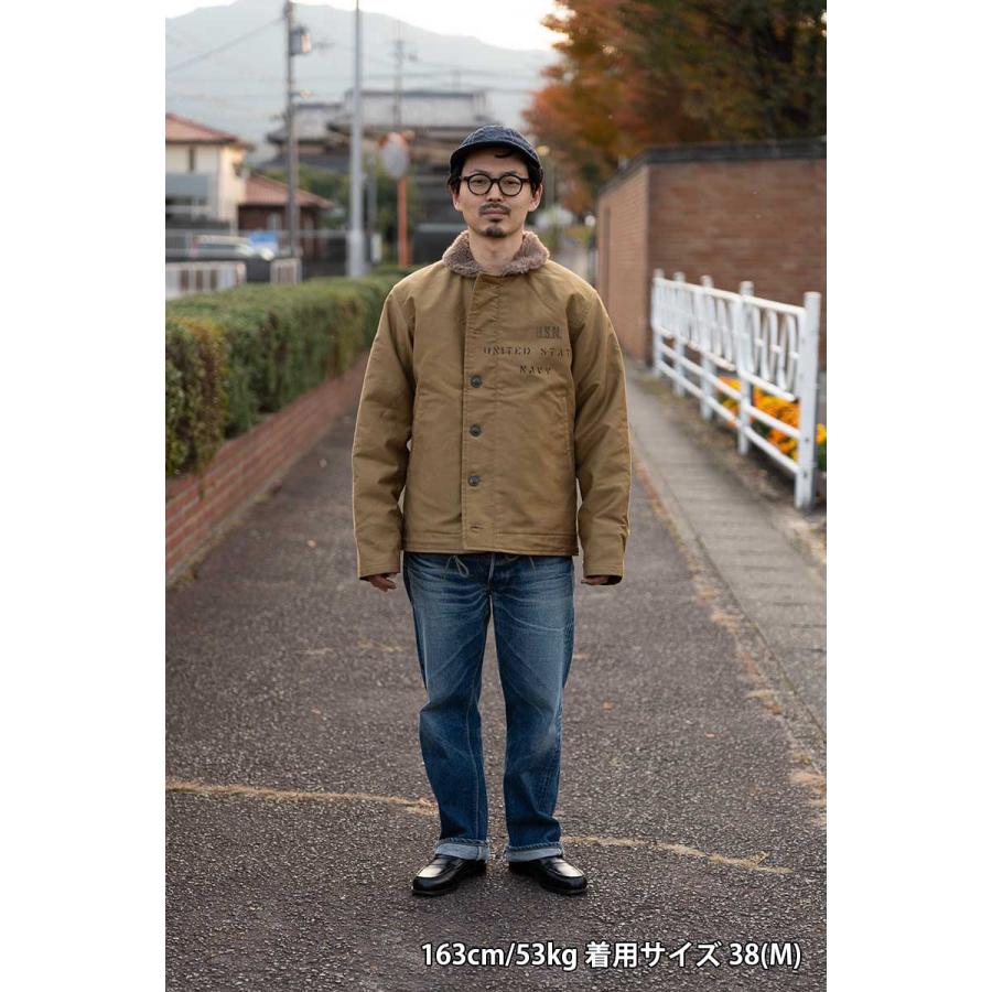 BUZZ RICKSON'S バズリクソンズ N-1 ジャケット Type N-1 Khaki  DEMOTEX-ED STENCIL "MIDWAY" BR15766の画像